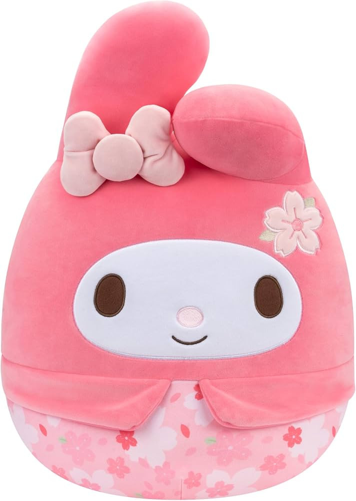 Squishmallows Original Sanrio 14-Inch My Melody Floral Print Plush - Medium-Sized Ultrasoft Offic... | Amazon (US)