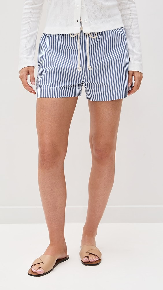 perfectwhitetee Riley Woven Striped Shorts | Shopbop | Shopbop