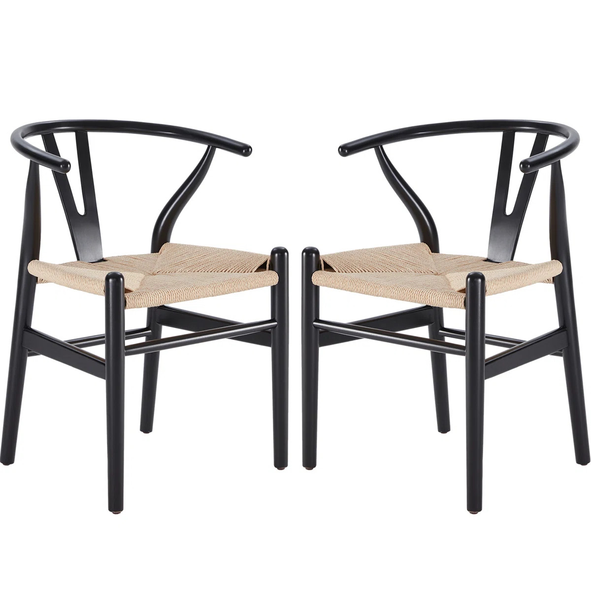 Soliel Solid Weave Wood Dining Chair (Set of 2) | Wayfair North America