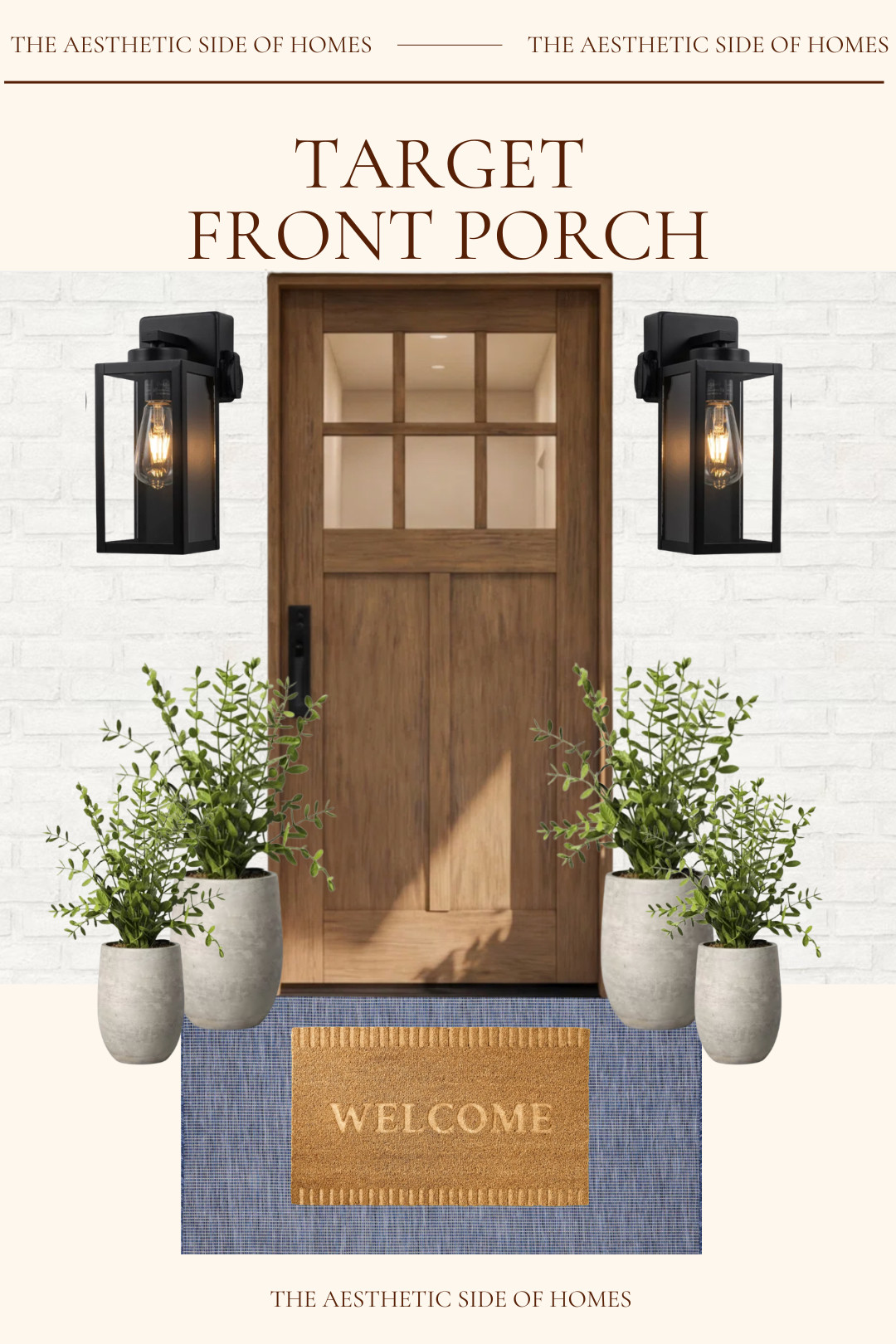 A welcoming front porch starts with the right details. From classic lantern lighting to layered doormats and simple greenery, these Target finds create an entryway that feels warm and thoughtfully styled. 🌿 

 #LTKHome