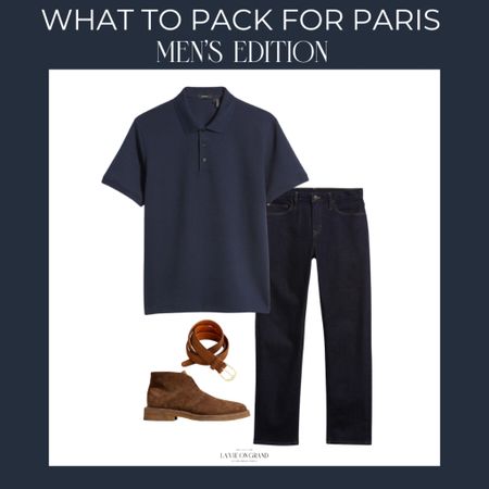Packing for Paris Men 
Travel Capsule
What to Pack
Denim 
Polo Shirt
Belt
Boots 

#LTKstyletip #LTKtravel