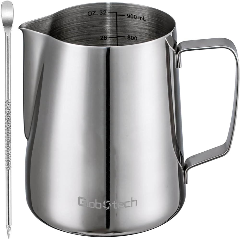 Espresso Steaming Pitcher Milk Frothing-Cup - Stainless Steel Cappuccino Coffee Steamer Jug Match... | Amazon (US)
