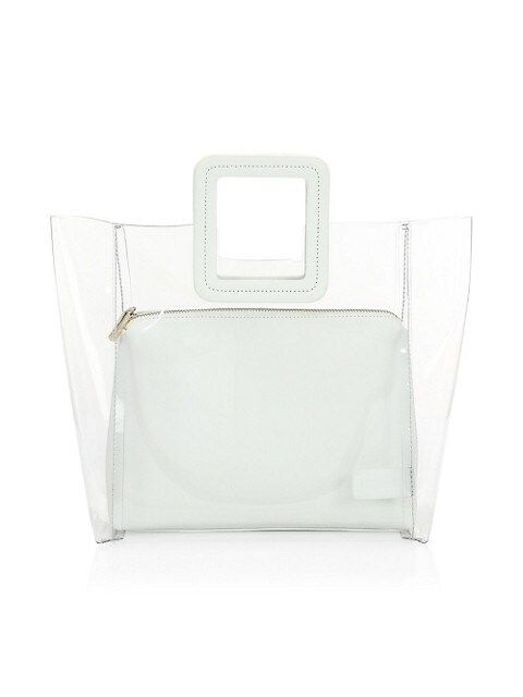 Shirley PVC & Leather Tote | Saks Fifth Avenue