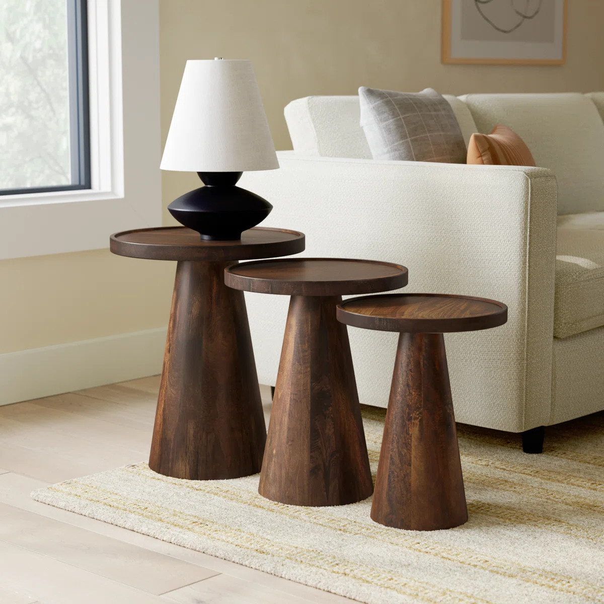 Jean Solid Wood Tray Top Nesting Tables | Wayfair North America
