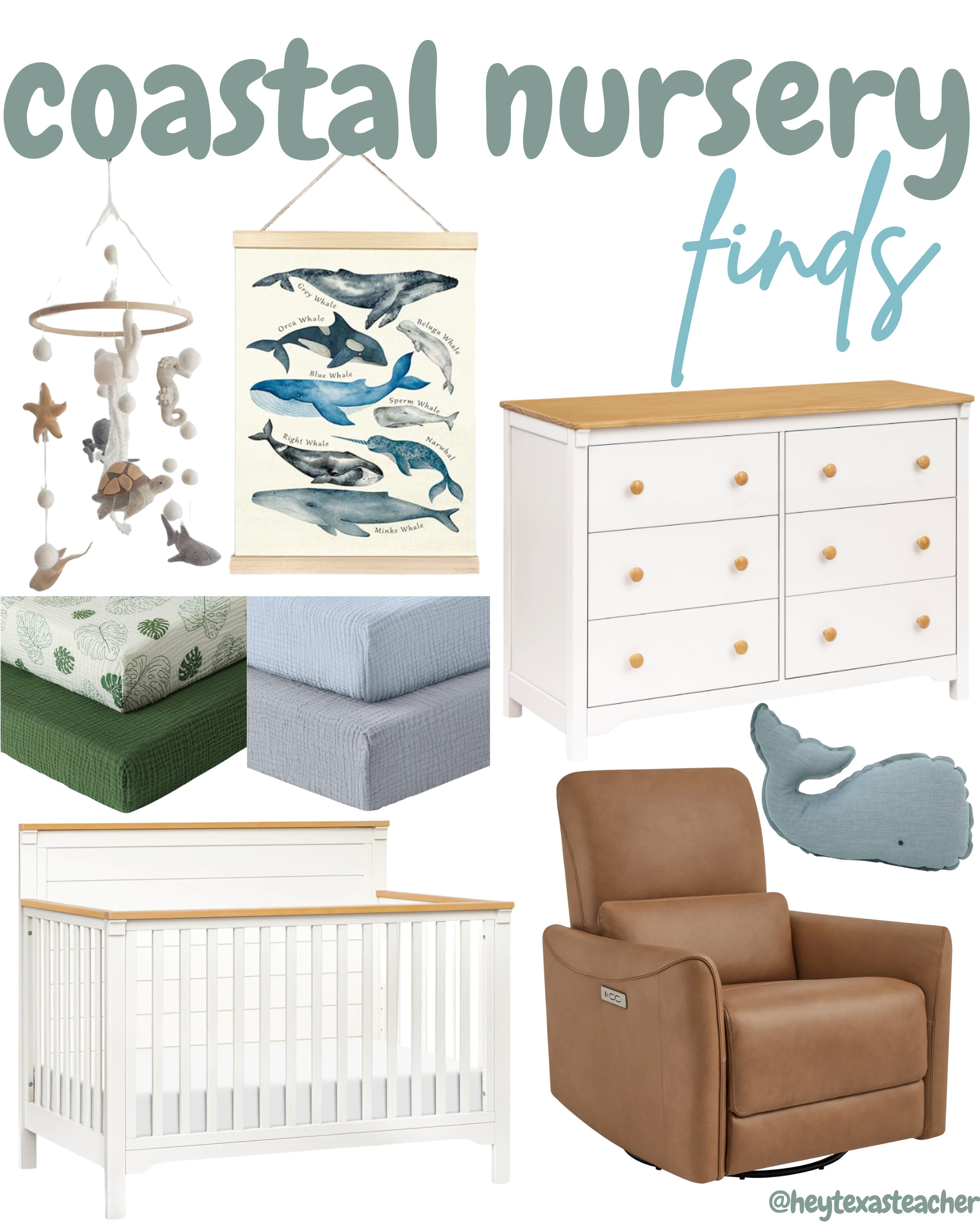 Baby Noah's coastal nursery🩵 

 

#LTKHome #LTKBaby #LTKFamily