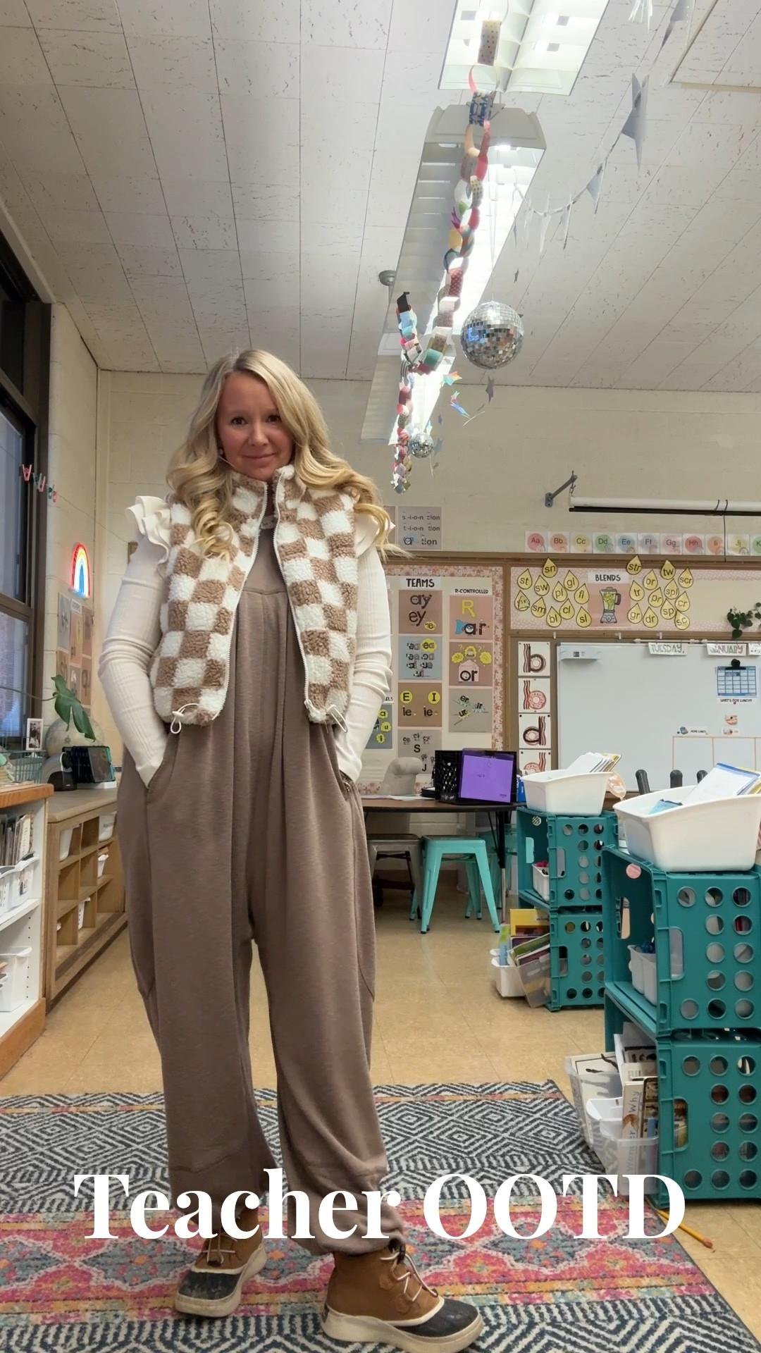 When the feels like temperature is -12 degrees this is what I wear to teach in! This jumpsuit is heavy and warm! 

#LTKootd #LTKdayinmylife #LTKgrwm