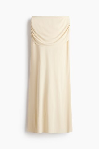 H & M - Draped maxi skirt - Yellow | H&M (UK, MY, IN, SG, PH, TW, HK)
