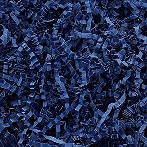 Corlcol 1 LB Dark Blue Crinkle Paper for Gift Box Basket Filler Paper Shred On holiday Party(3MM) | Amazon (US)