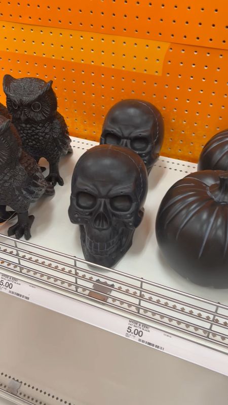 These are so inexpensive and great to throw around your front porch or even tables and counters in your house! 

Target decor, target Halloween, Halloween decor, black skull, 

#LTKhome #LTKSeasonal #LTKstyletip