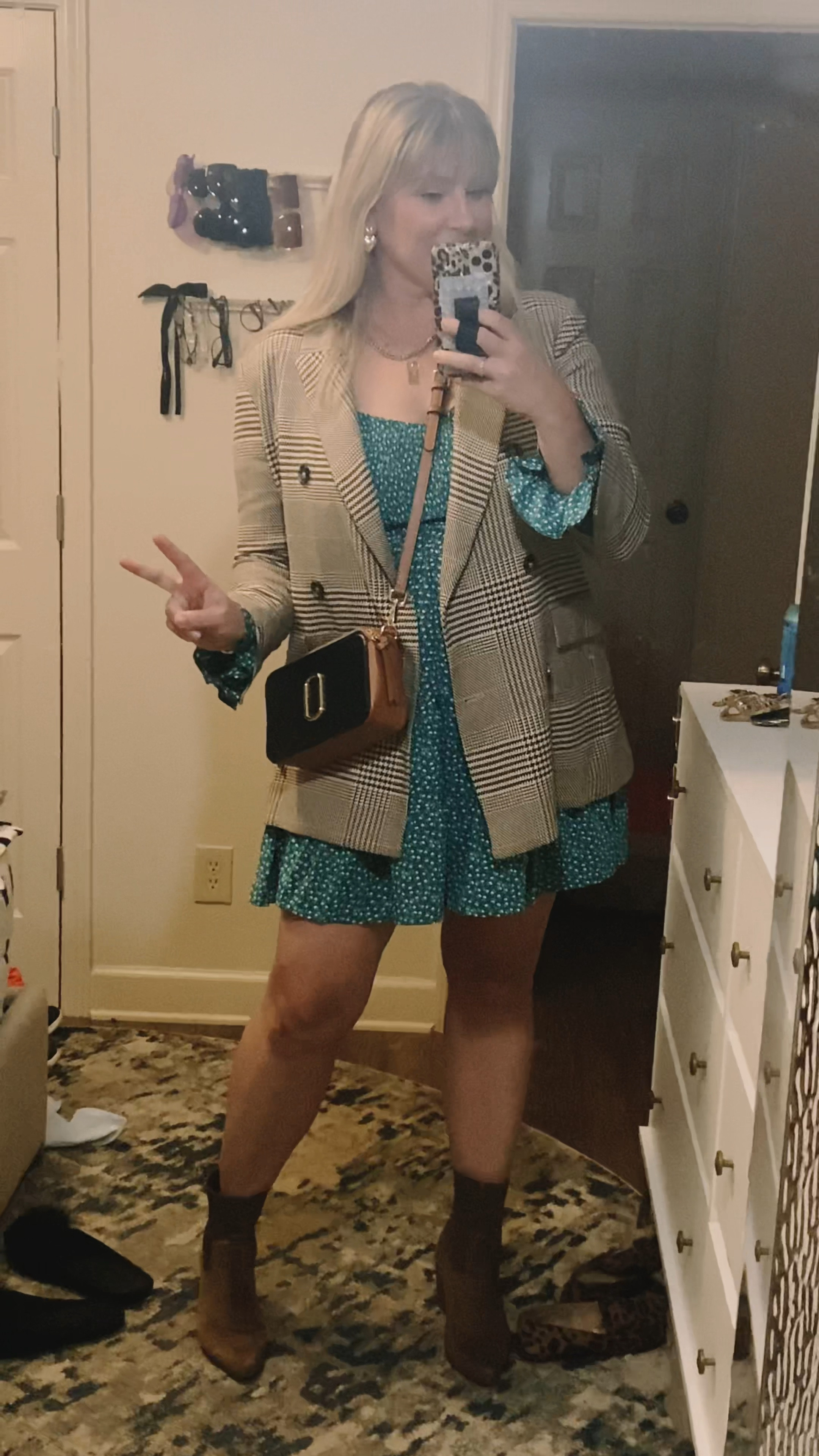 Valentines outfits don’t have to be pink and red! Romantic with a twist is always acceptable. So if you are not a big pink and red gal, I got you!

Dress: get your normal size 
Shoes: size up
Blazer: mine is OLD and not available but I linked some other options with good reviews. 
Earrings: love these heart earrings. They are light weight but so cute. Also linked some other favorites !

#LTKmidsize #LTKover40 #LTKfindsunder50