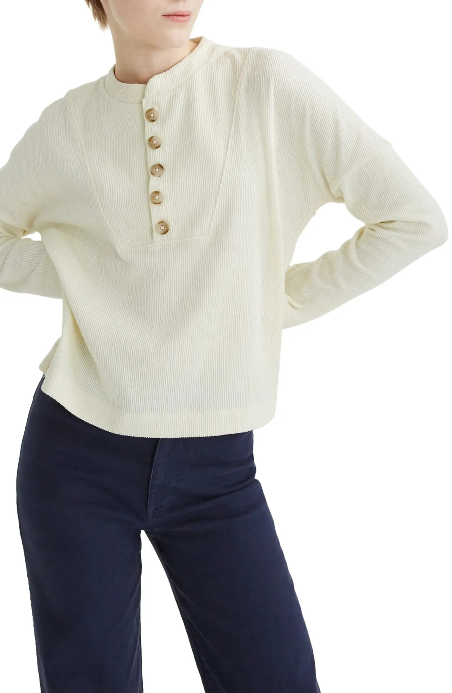 Texture & Thread Seamed Henley | Nordstrom