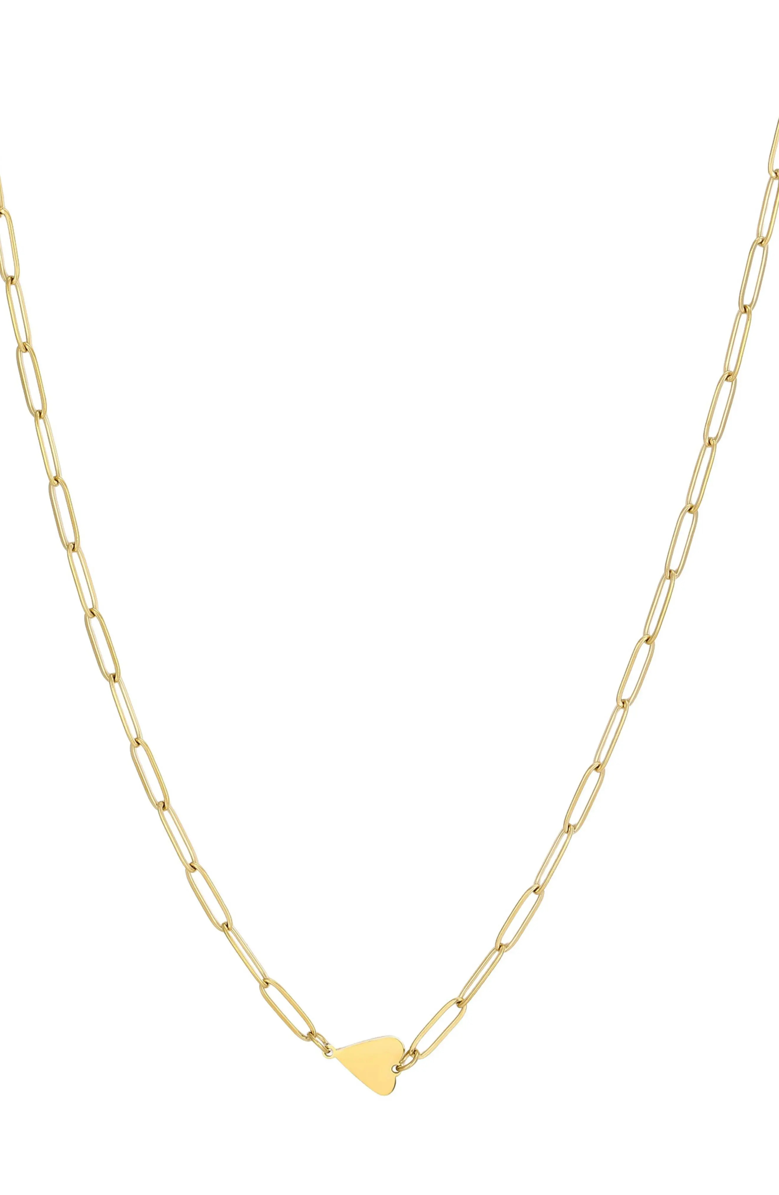 Adornia Tarnish Resistant 18K Gold Plated Heart Pendant Necklace (Women) | Nordstromrack | Nordstrom Rack