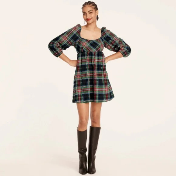 J. Crew Puff Sleeve Mini Dress | Poshmark