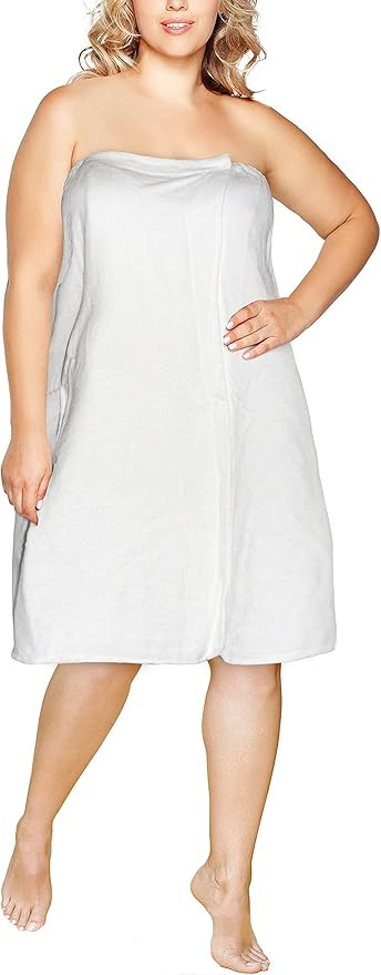 Plus Size Luxury Spa Wrap 1X-6X Bath Beauty Shower Towel Swim Cover Up Wrap Cotton Terry Velour w... | Amazon (US)