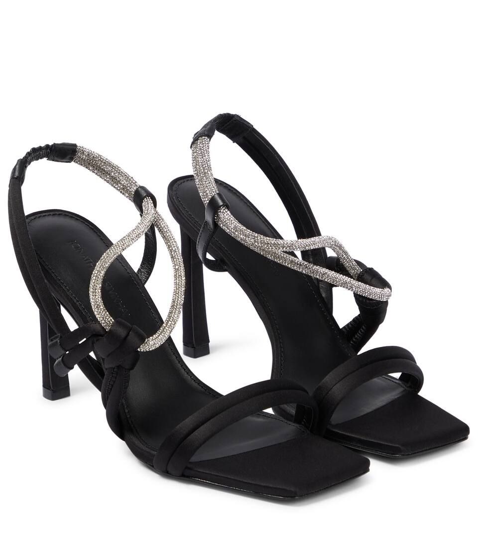 Cassie embellished satin sandals | Mytheresa (US/CA)