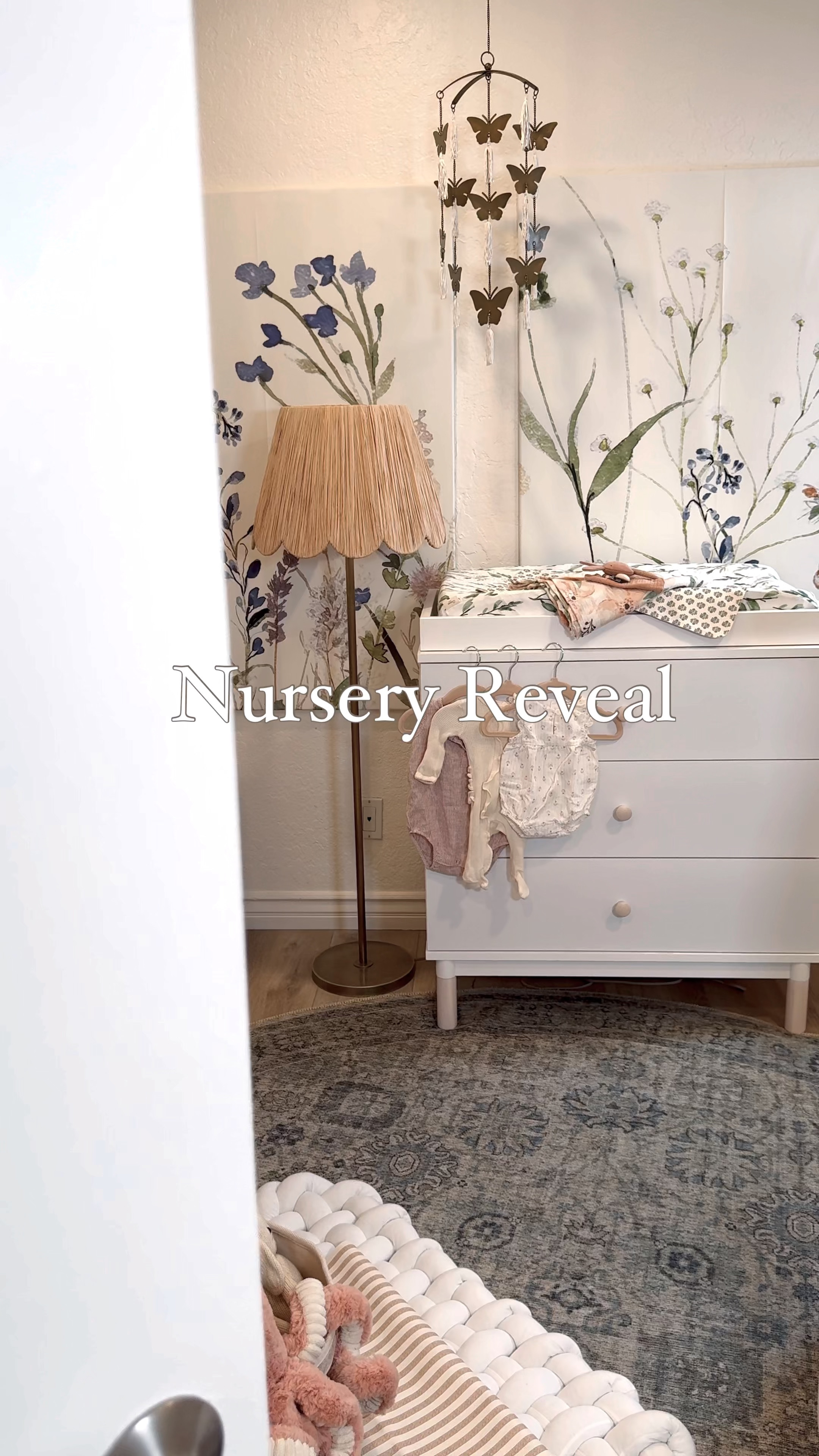 Nursery reveal!! Wildflower themed nursery with everything links here!!

#LTKHome #LTKBaby #LTKBump