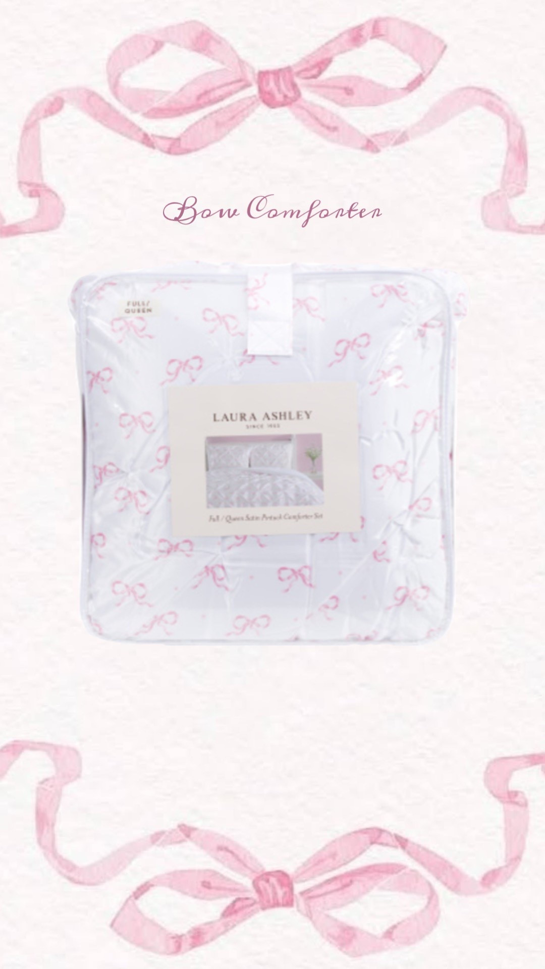 Pink dot bow comforter from laura ashley 🎀

#LTKSeasonal #LTKHome