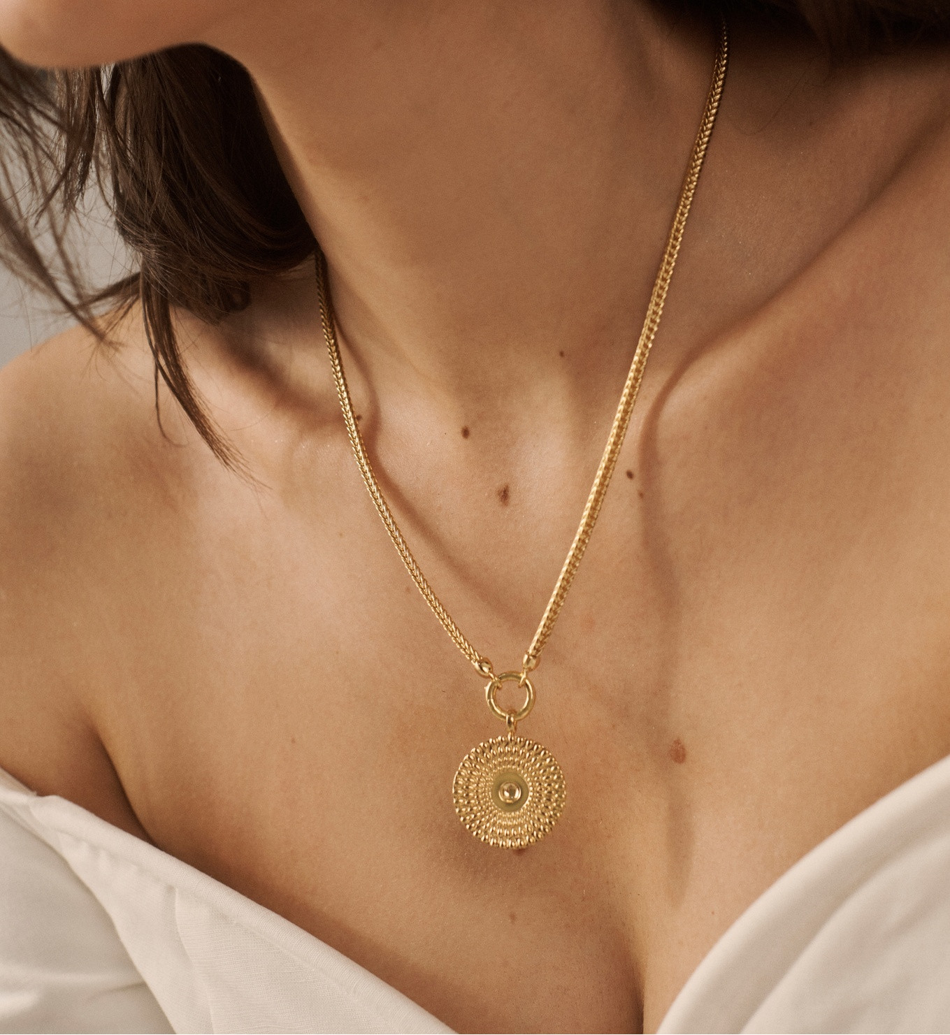 Juno Disc Pendant | Monica Vinader (Global)