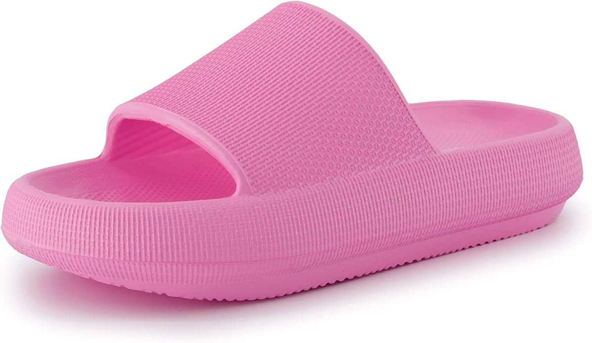 CUSHIONAIRE Women's Feather cloud recovery slide sandals with +Comfort | Amazon (US)
