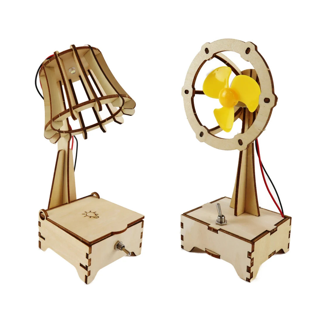 STEM Kit | Build a Fan and a Lamp | Learn ELectrtrical Circuits | Educational DIY STEM Toys for B... | Etsy (US)