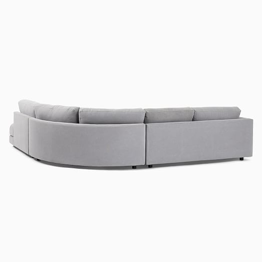 Haven 3-Piece Curved Bumper Chaise Sectional | West Elm (US)