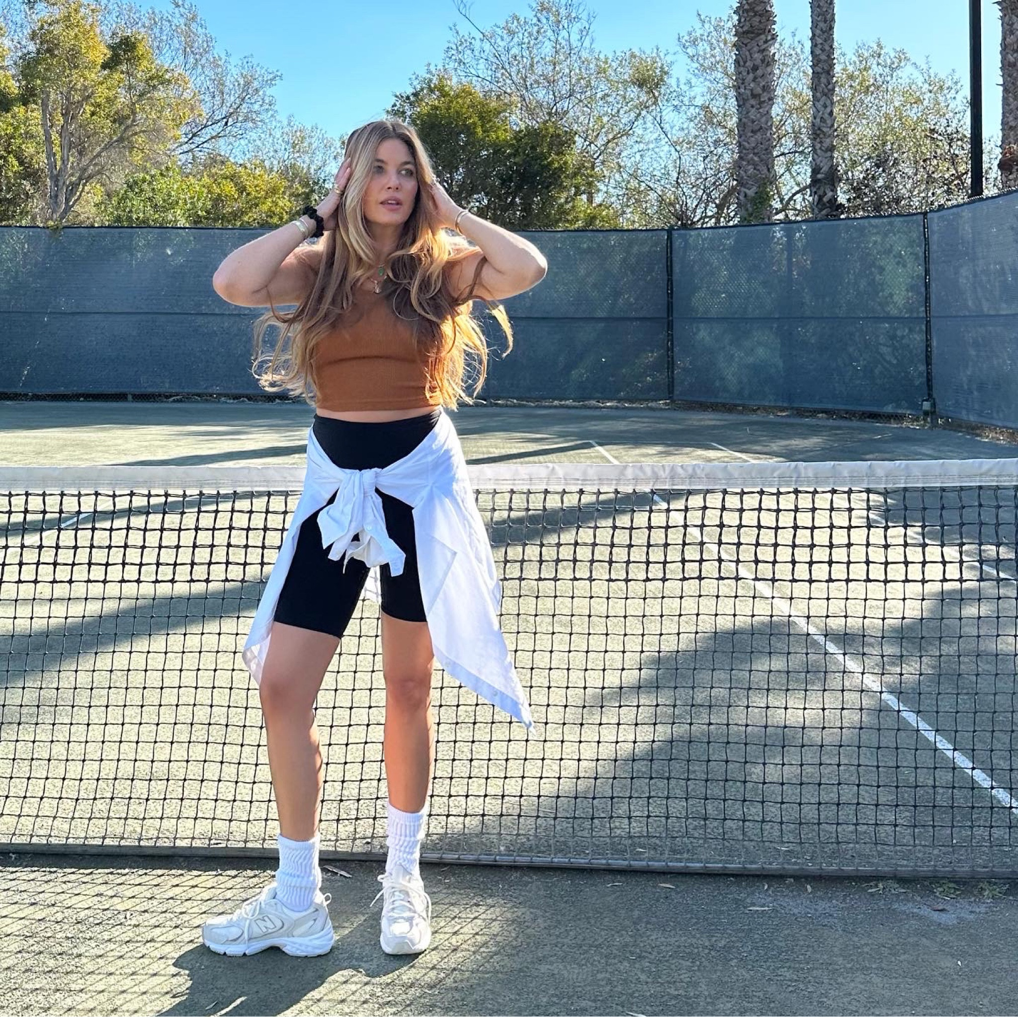 Tennis court ready 🎾
Top: m/l
Shorts: small
Tennis shoes: 7 1/2 
Shirt: medium 

#LTKfitness #LTKfindsunder50 #LTKbeauty