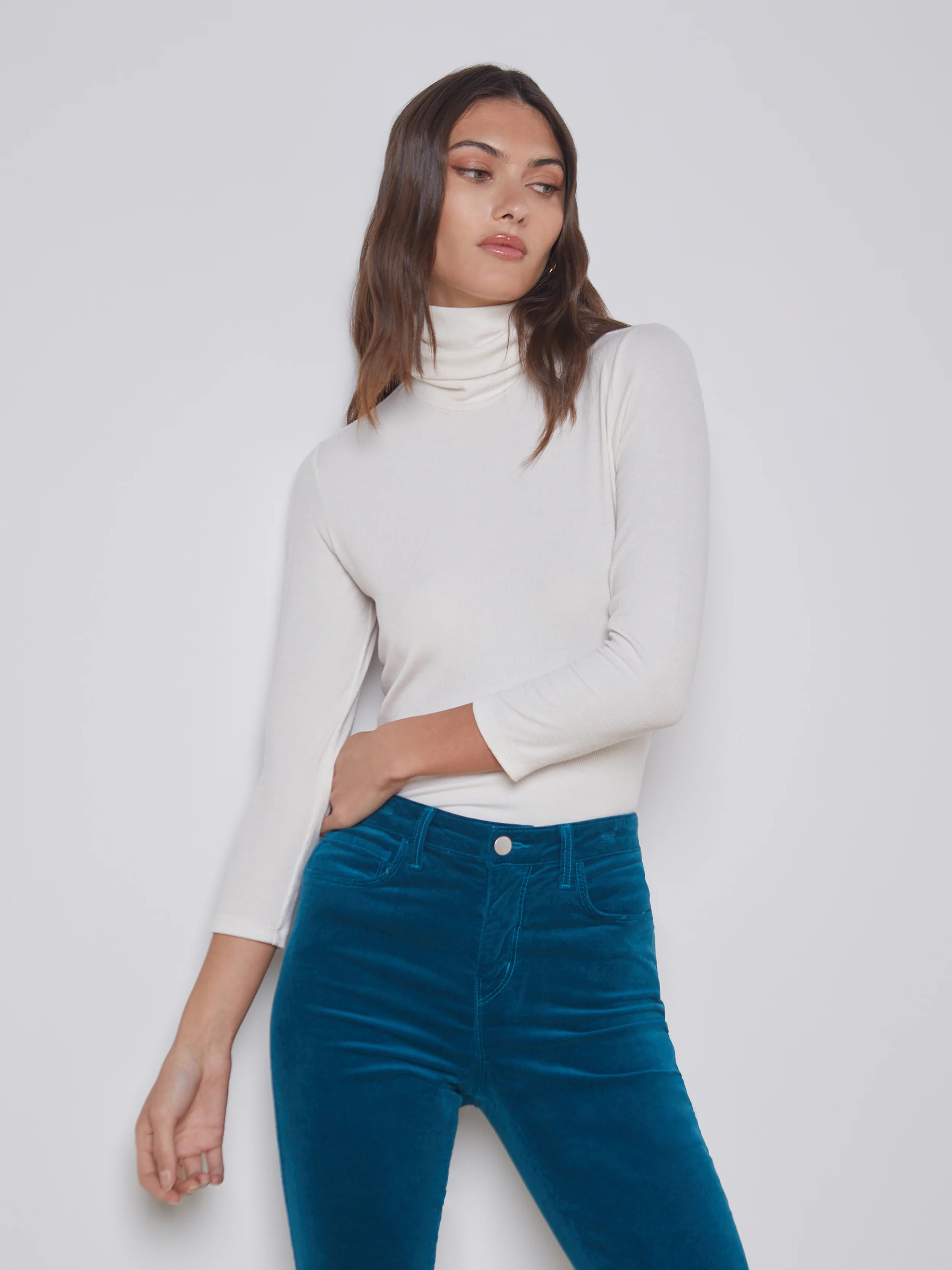 L'AGENCE Aja Top in Off White | L'Agence