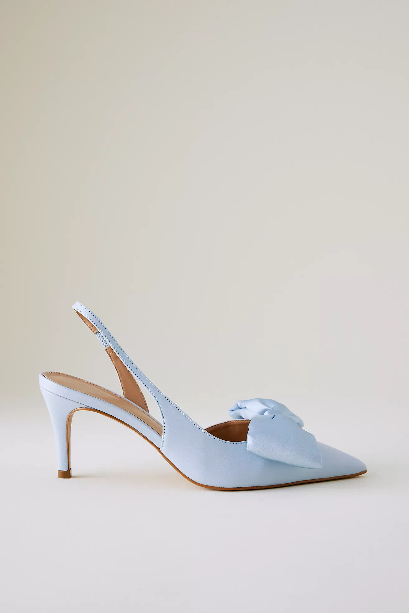By Anthropologie Satin Bow Slingback Heels | Anthropologie (UK)