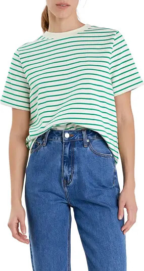 English Factory Striped Cotton Jersey Short Sleeve T-Shirt | Nordstrom | Nordstrom