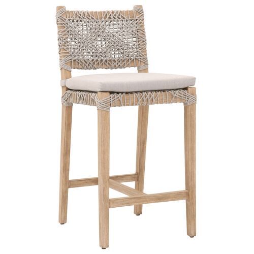 Danielle Performance Counter Stool, Taupe/Pumice | One Kings Lane