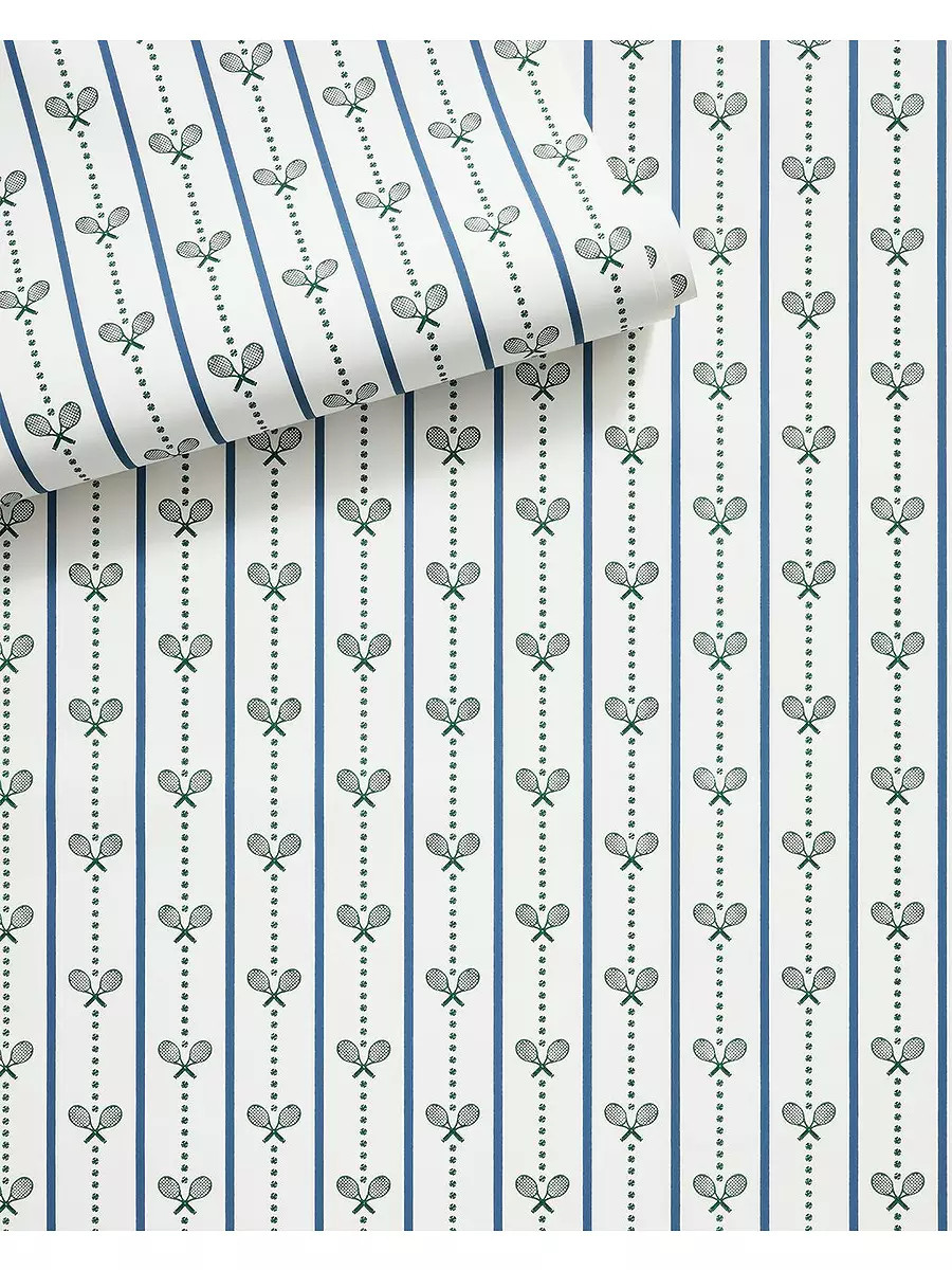 Borderline Stripe Wallpaper | Serena and Lily