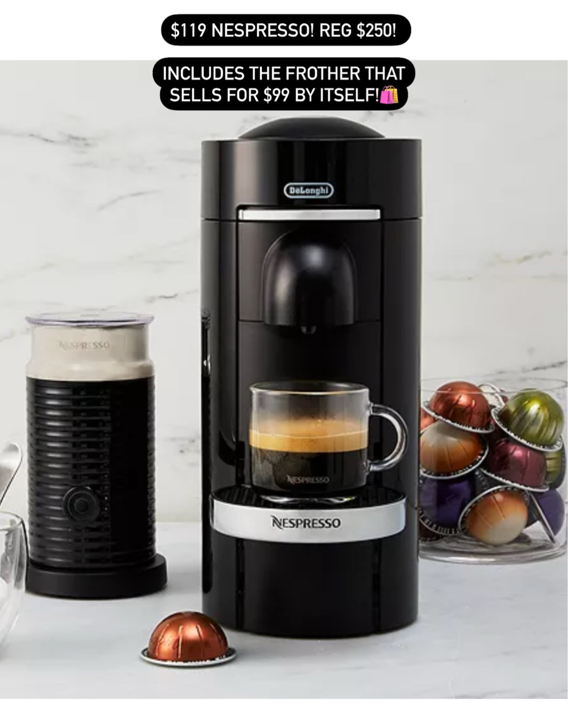 Nepresso coffee hits different!! Such a great deal and a great gift! 

#LTKGiftGuide #LTKCyberWeek #LTKHome