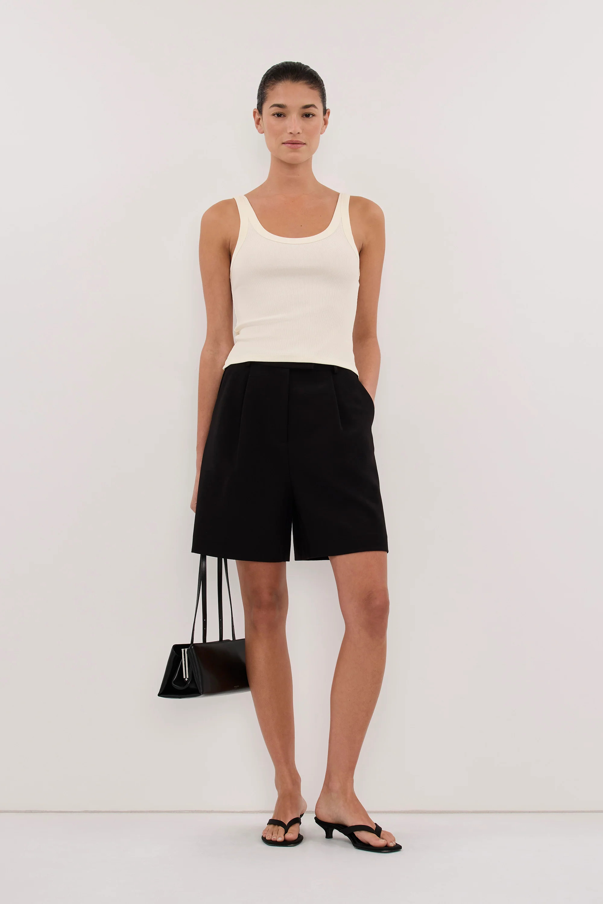 PHOEBE STRAW SCOOP NECK TANK TOP | DISSH