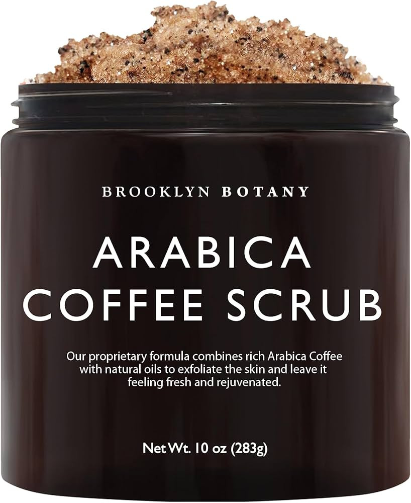 Brooklyn Botany Dead Sea Salt and Arabica Coffee Body Scrub 10 oz - Moisturizing and Exfoliating ... | Amazon (US)