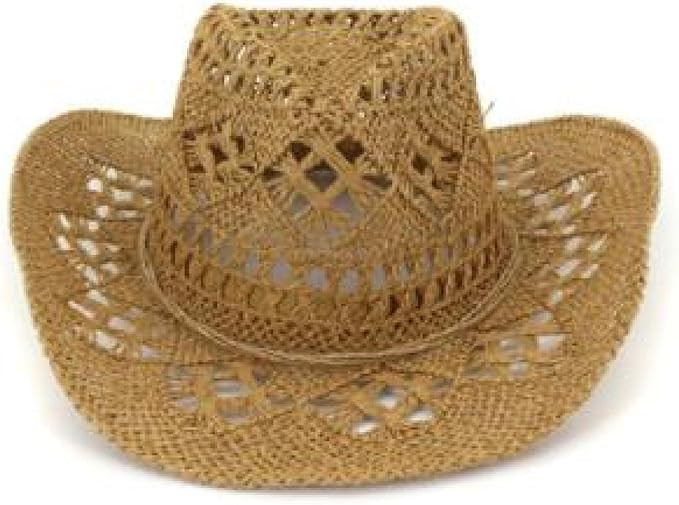 Cowboy Hat Straw Western Cowboy Hat Hand Made Beach Felt Sunhats Party Cap for Man Woman Cap Sun ... | Amazon (US)