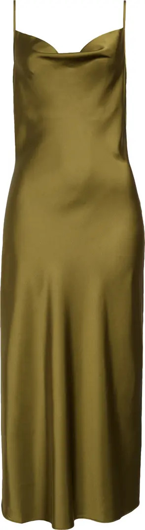 AllSaints Hadley Cowl Neck Satin Slipdress | Nordstrom | Nordstrom