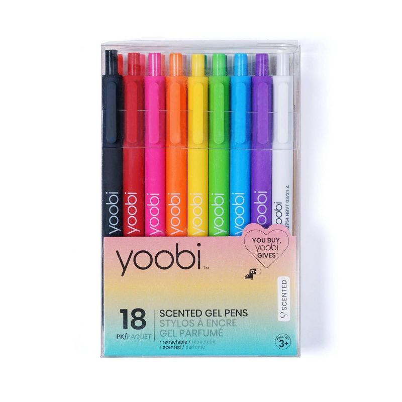 18ct Rollerball Gel Pens Retractable Multicolored  - Yoobi™ | Target