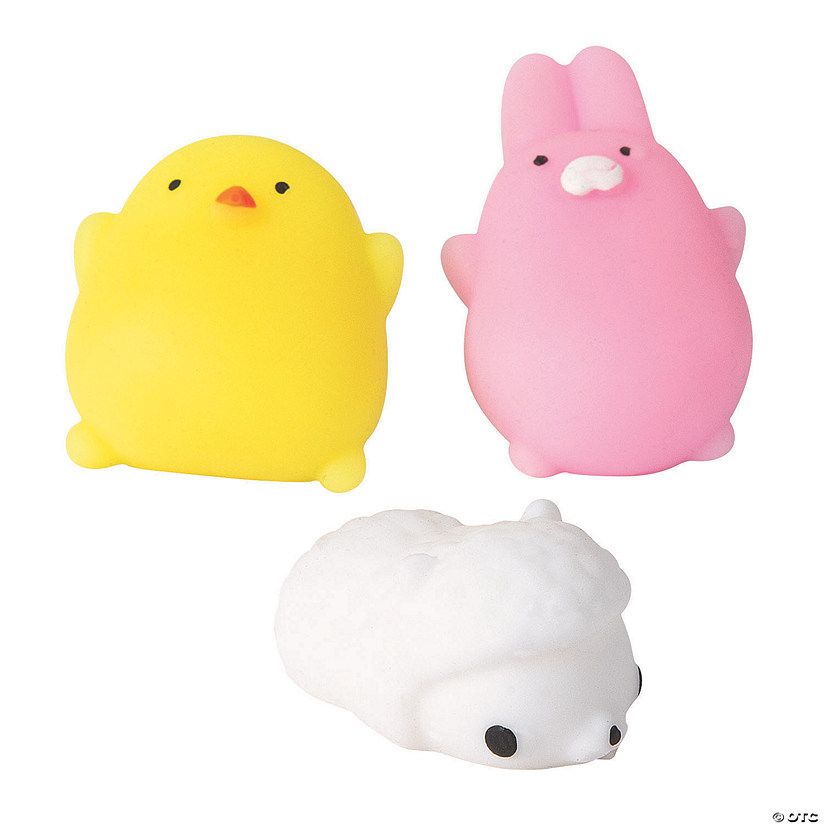 Mini Easter Animals Mochi Squishies - 24 Pc. | Oriental Trading Company