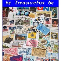 50 Unused Vintage 6C Us Postage Stamps From The 1960S & 1970S .. Grab Bag Of Fifty Different Penpals, Scrapbooks, Letter Writing | Etsy (US)