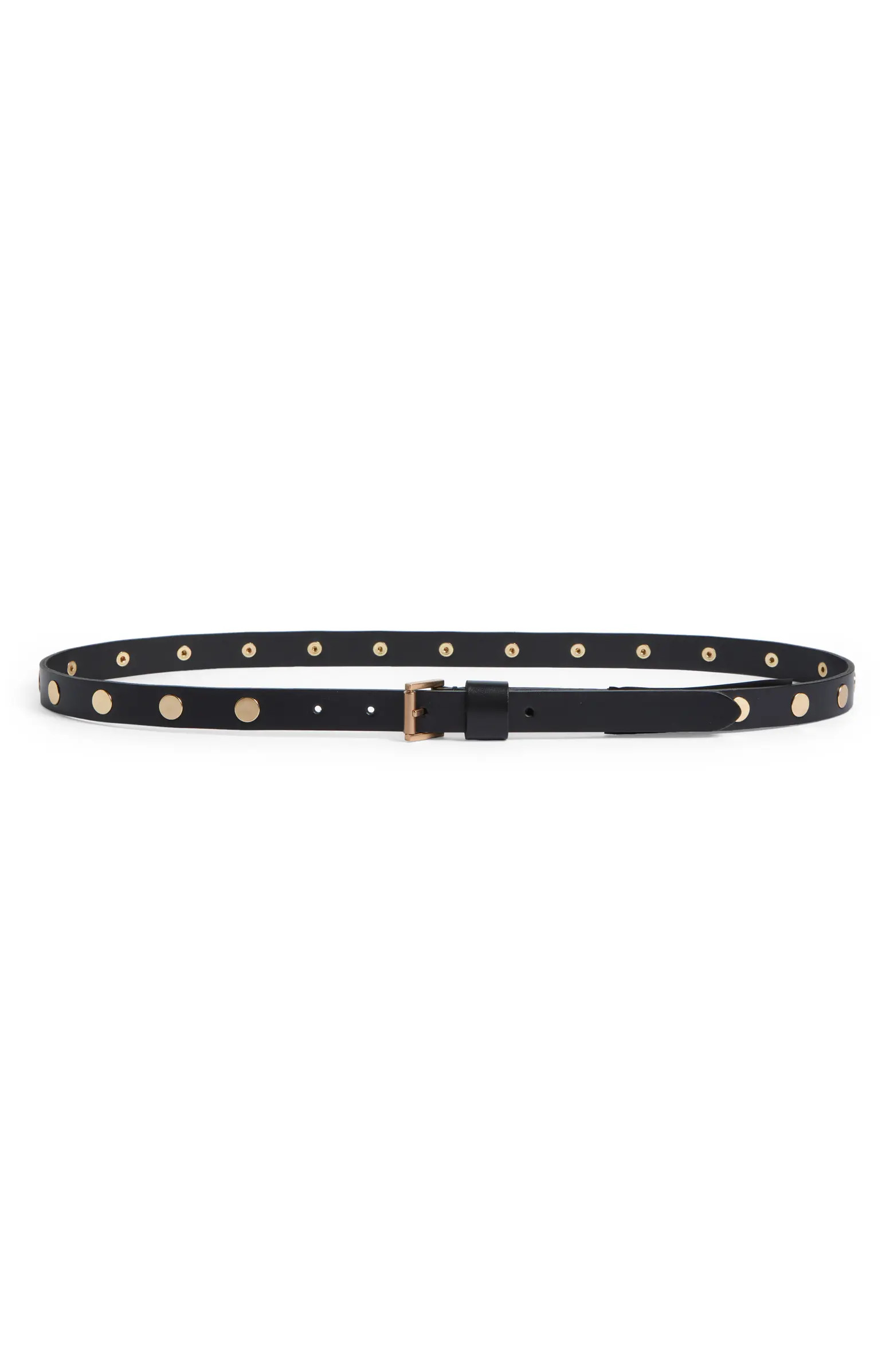Flat Stud Leather Belt | Nordstrom