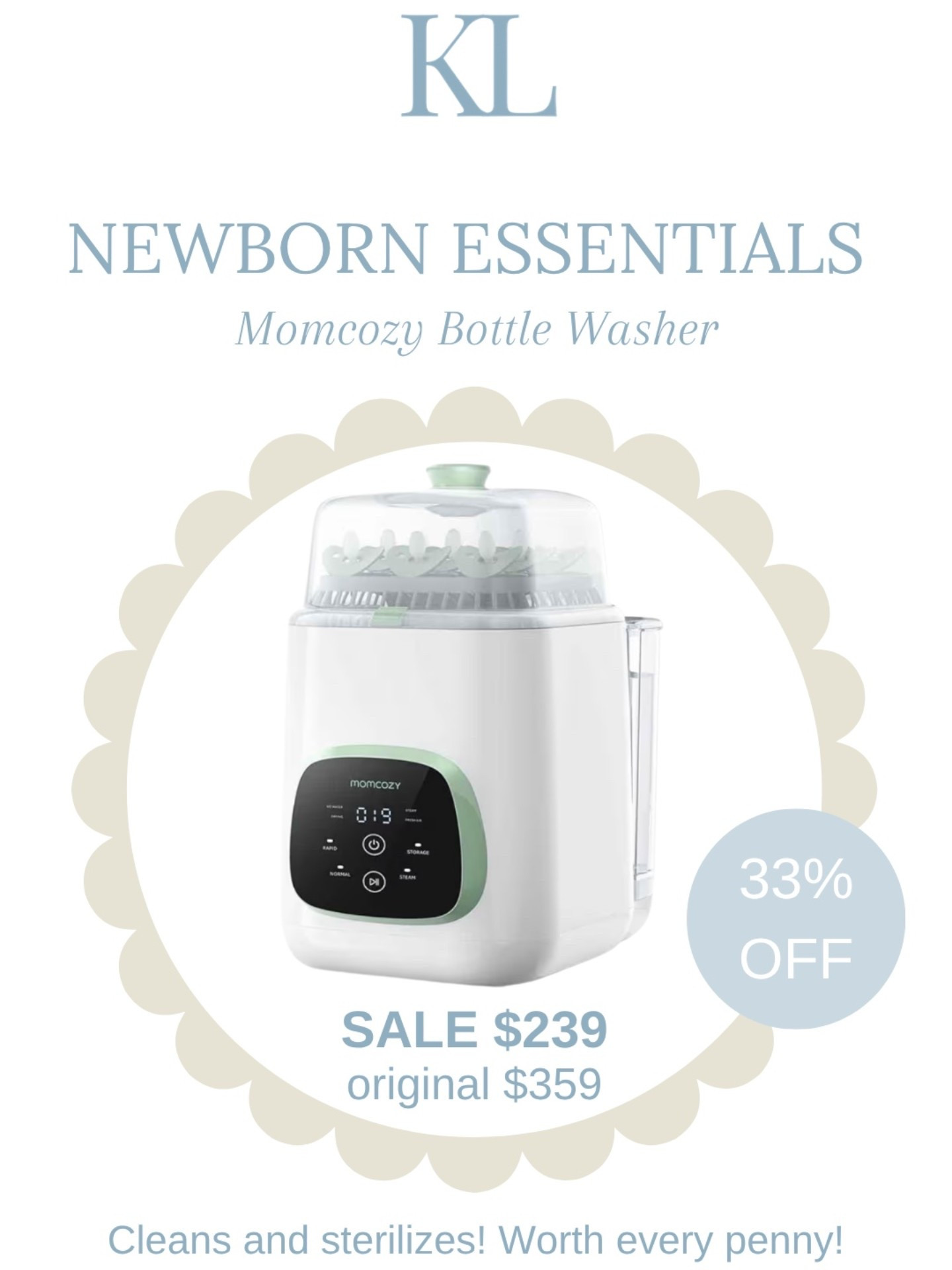 You won’t regret buying this if you are a new or seasoned mama! The Momcozy Bottle Washer is worth EVERY penny and it’s on sale for Amazon’s Big Spring Deal #newborn #babyessentials 

#LTKmomlife #LTKBaby #LTKSaleAlert