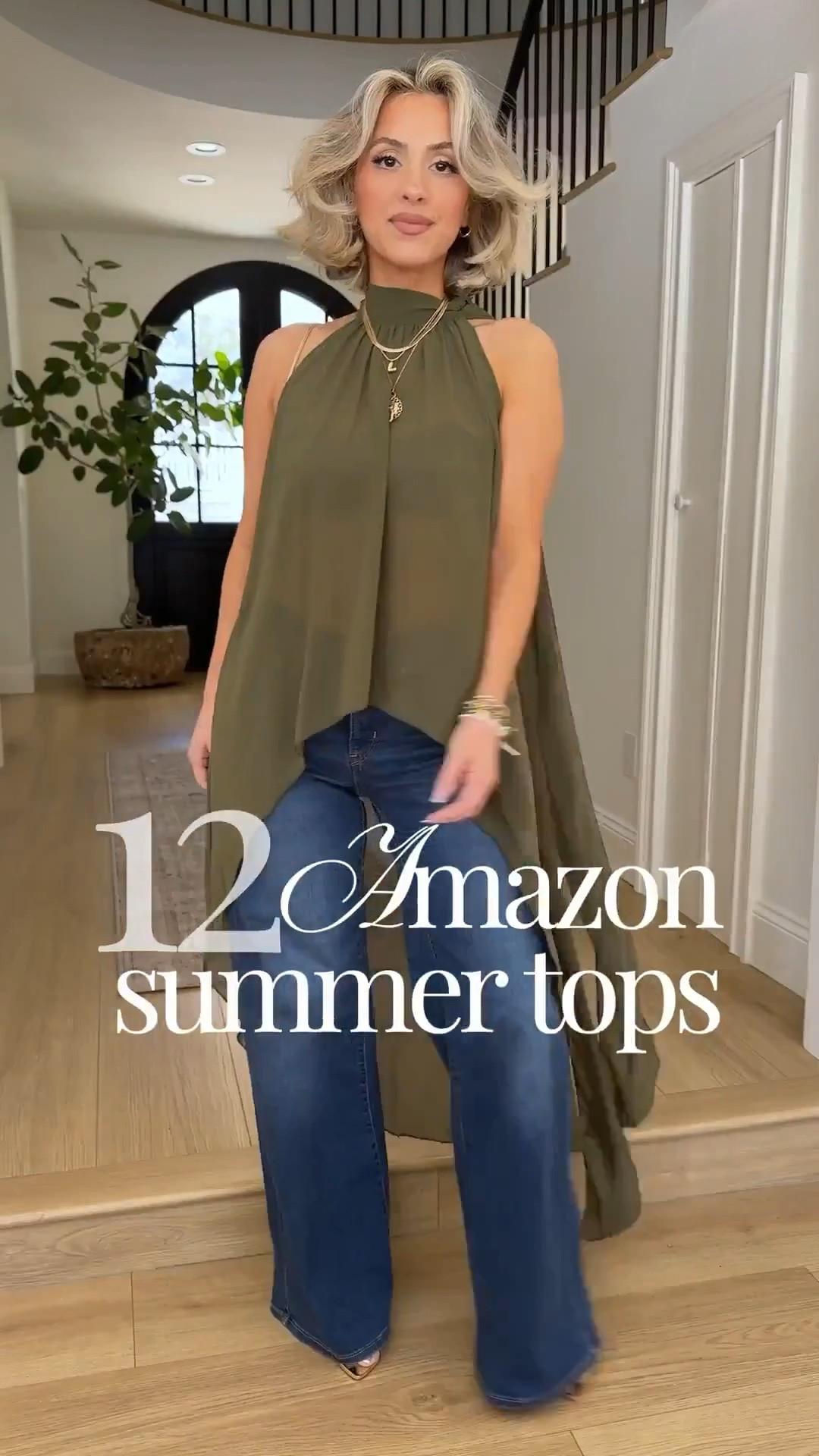 These tops are a must 😍 small in all tops | size 4 or 27 in jeans 

The top with the gold brooch is the sain silk cami and I pinned it with the brooch I have linked below.

#LTKgrwm #LTKootd #LTKU