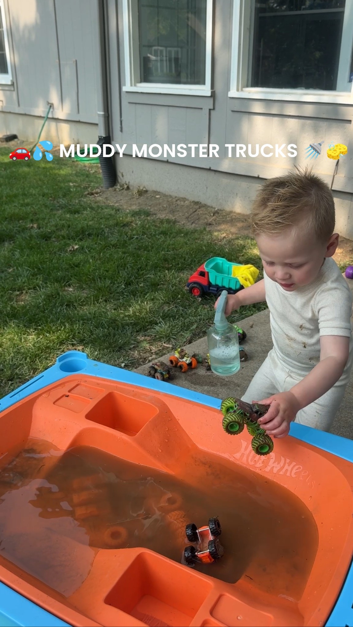 🚗💦 MUDDY MONSTER TRUCKS 🚿🧽 

He’s been cleaning these monster trucks nonstop—mud, water, soap, and all the fun tools! It kept him busy for 32 minutes, and he even woke up the next morning ready to play with it again! 10/10 sensory and pretend play!

Comment ‘CLEAN’ to get the links sent directly to your DMs 

#LTKSummerEdit #LTKKids #LTKFamily