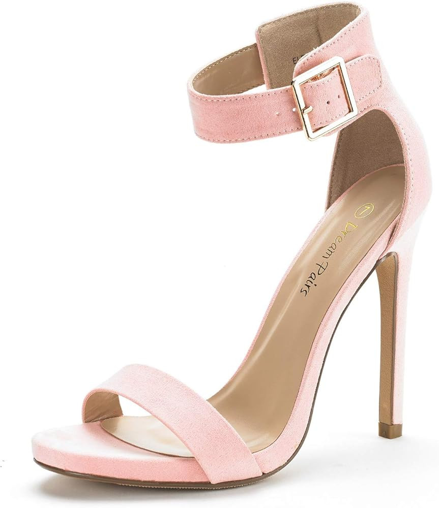 DREAM PAIRS Women's Ankle Strap Pumps Heel Sandals | Amazon (US)