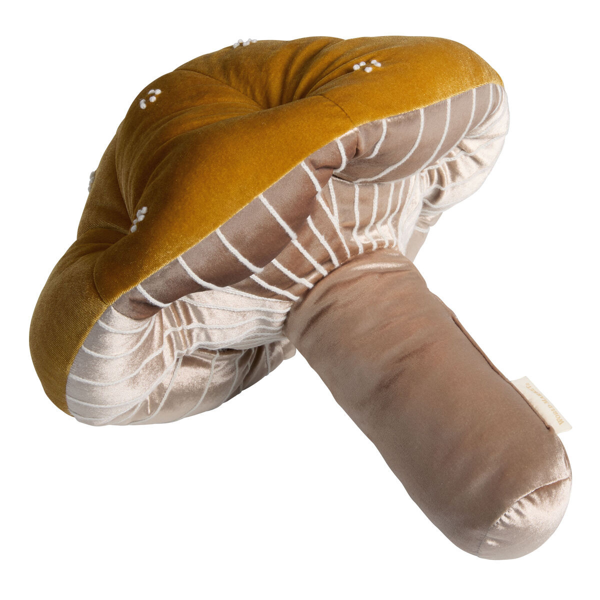Amber Velvet Mushroom Shaped Throw Pillow by World Market | World Market