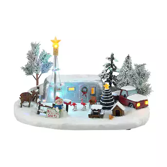 Carole Towne Ct Devon Bakery Lighted Village Scene in the Christmas  Villages department at