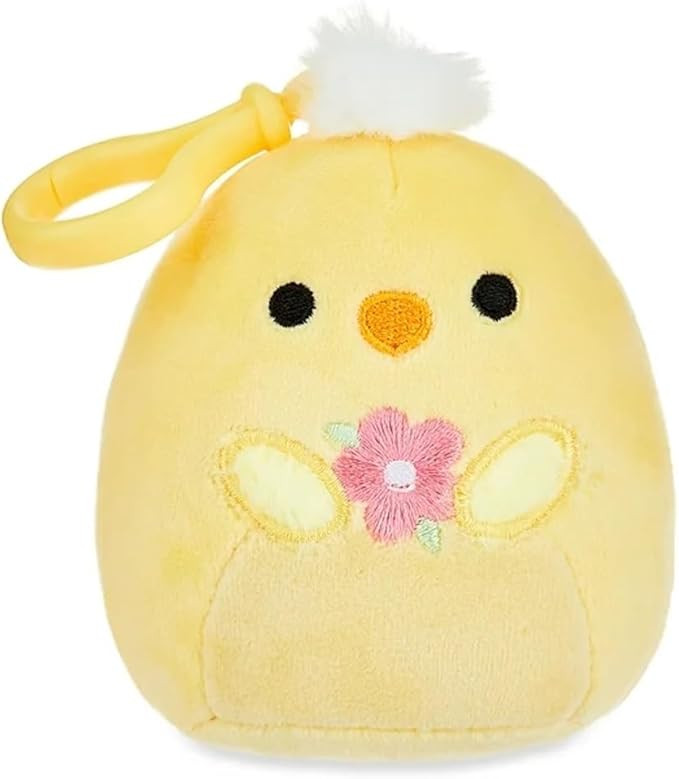 squishmallows 3.5"" Easter Clip-On Triston The Chick, Pink | Amazon (US)