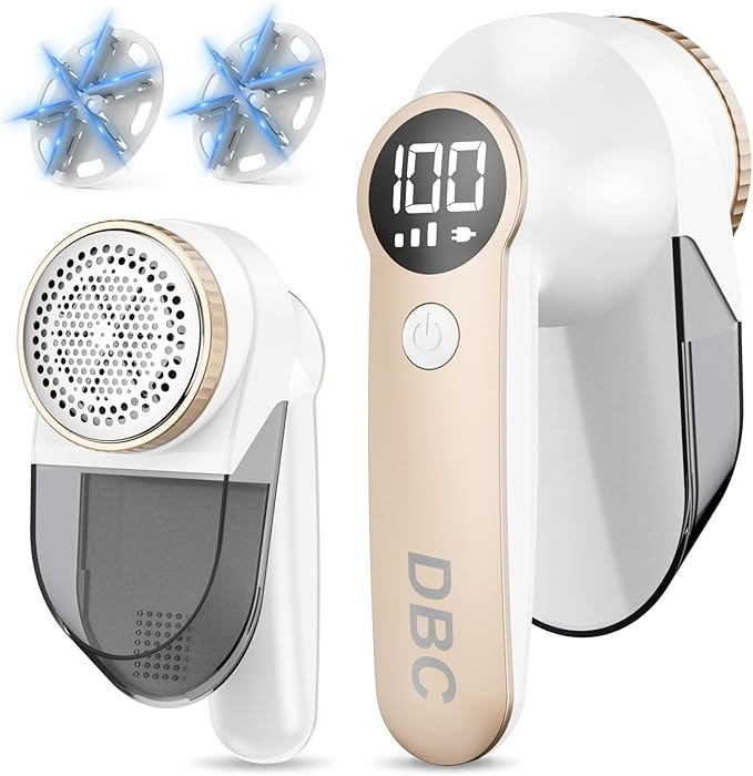 DBC Fabric Shaver with 15000r/Min Powerful Motor, LED Display, 3-Speeds, 6-Leaf Blades, Large Sha... | Amazon (US)