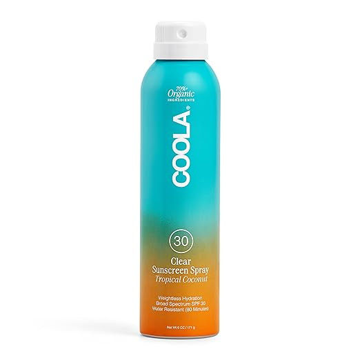 COOLA Organic Sunscreen SPF 30 Sunblock Spray, Dermatologist Tested Skin Care for Daily Protectio... | Amazon (US)