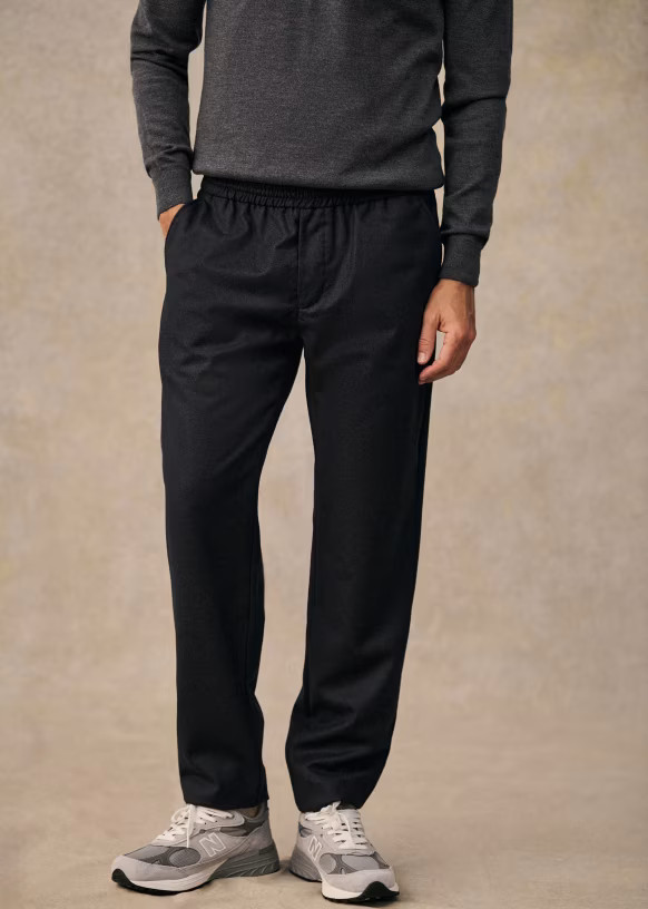 Danny Wool Trousers - Charcoal Grey - Wool - Sézane | Sezane Paris - US